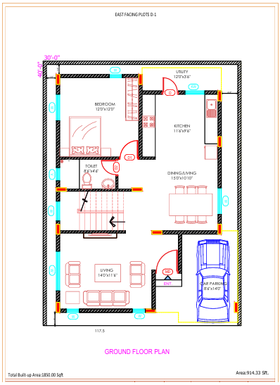 Type-D Floor Plan 1